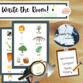 32 Garden/Plant Themed Write the Room Word Package