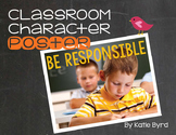Classroom Character Poster - Be Responsible
