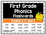 Double S, F, and Z Words Fluency Flashcards