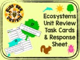 Ecosystems Unit Test Review Task Cards