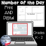 Number of the Day (Primary)- Print and Digital Resource
