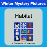 Winter: Habitat - Science Quiz & Mystery Pictures / Color By Answer