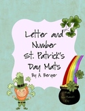 St. Patrick's Day Letter and Number Matching Mats and Pieces