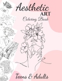 Printable Aesthetic Art Coloring Pages Relaxing and Creative Designs