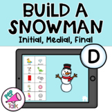 D Sound in Words Build A Snowman Articulation Activity Game BOOM CARDS