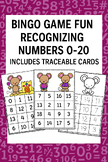 Recognizing Numbers 0Â¨C20 Bingo Game Â¨C Summer Mice Theme | Tracing, Coloring & Co