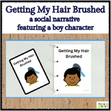 Getting My Hair Brushed - featuring a boy character