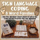 Sign Language Alphabet Coding (Word Families)