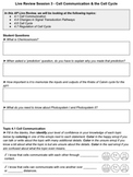 AP Biology Science - 2021 Live Review Session 3 Fill-in Notes *EDITABLE*