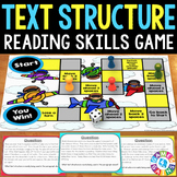 Nonfiction Text Structures Passages Task Cards Game Activity Practice Review