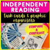 Nonfiction Compare & Contrast Task Cards |Graphic organizers| Informational Text