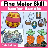 Easter Fine Motor Skill Activity Bundle - Q tip Paining, Tracing & Linking Cube