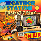 Weather Station Dramatic Play Preschool Meteorologist Role Play Weather Reporter
