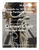 Mozart's Serenade no. 10 for Winds arrangement for Clarinet Choir (8 players)