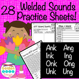 Science of Reading ing ang ong ung ank ink onk unk Welded Sounds Word Work