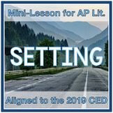 Setting Mini-Lesson with Task Cards (Aligned to AP Literature 2019 CED)