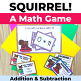 September Math Fact Fluency Game for Addition and Subtraction