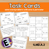 Word Problems with area and perimeter - 4th grade