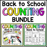 Kindergarten Counting Worksheets | Back to School | Counting Bundle
