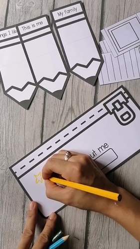 Writing Craftivity -- Pencil Craft -- All about me