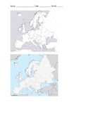Europe map quiz (physical, political)