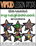 VIPKID Lesson Props- My Neighborhood Stars- MC-L2-U9-LC1-6