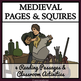 MEDIEVAL PAGES AND SQUIRES - Reading Passages & Activities