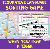 When You Trap a Tiger | Figurative Language | Task Card Sorting Game