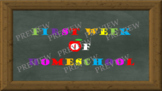 First Week of Homeschool Sign