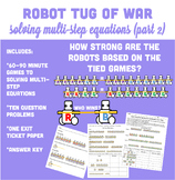 Solving Equations With Variables on Both Sides Robot Activity 2