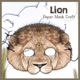 Lion | Paper Mask | Printable Craft Template | Lions