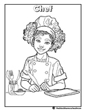 Chef Coloring Page| Marcus Samuelsson | Afrocentric | Black History