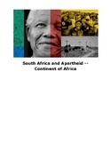 South Africa and Apartheid --  Continent of Africa