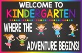 Welcome to Kindergarten Banner/Bulletin Board