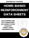 Home-Based Reinforcement Data Sheets *editable*