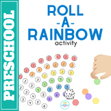 Roll a Rainbow Morning Bin Activity for Preschool and Kindergarten