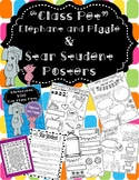 Elephant & Piggie "Class Pets" AND All About ME Student of the Week Posters