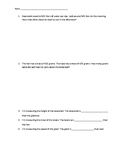 Jack and the Beanstalk Measurement Word Problems