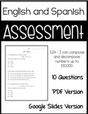 3.2A - Composing & Decomposing Numbers (PDF & GOOGLE SLIDES) - ENGLISH & SPANISH