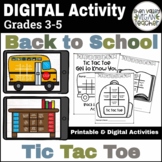 All About Me Tic Tac Toe BACK TO SCHOOL Activity Google Slides?? & Printable