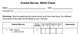 Cranial Nerves Skills Check 