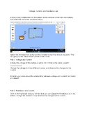Ohm's Law lab (Guided Inquiry)