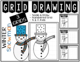 SNOWMAN Scale Grid Drawing - NO PREP