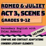 Romeo and Juliet Act 3, Scene 5 | Comparing Texts | Allusion, Wordplay, Imagery+