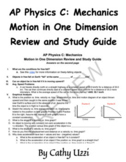 AP Physics: Motion in One Dimension Review WITH SOLUTIONS