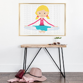 CF191 Yoga Girl SVG Cut File
