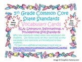 5th Grade CCSS ELA Vocabulary Cards Set 1