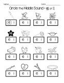 Middle Vowel Sound Practice Worksheet - E/I, O/U
