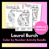Color by Number Art History Activity-Laurel Burch Cat Bundle