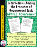 Interactions Among the 3 Branches Test: AP? U.S. Government